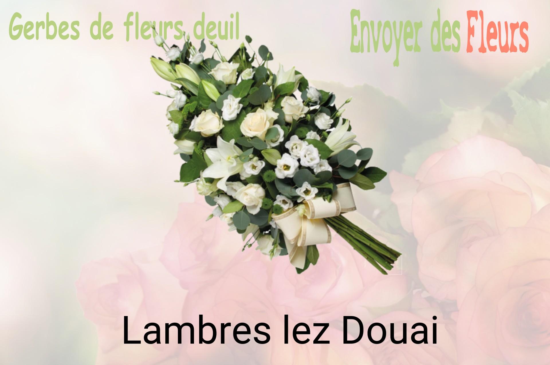 Gerbe de fleurs de deuil livrée à Lambres-lez-Douai